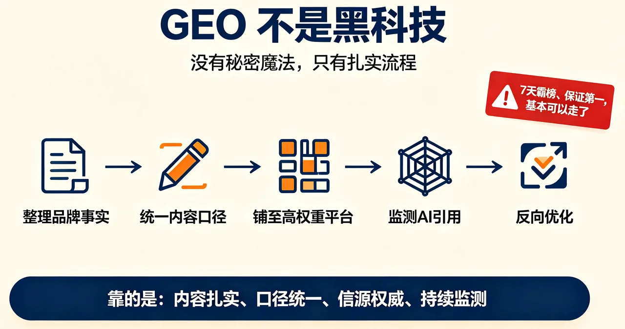 GEO 不是黑科技：没有秘密魔法，只有扎实的五步流程